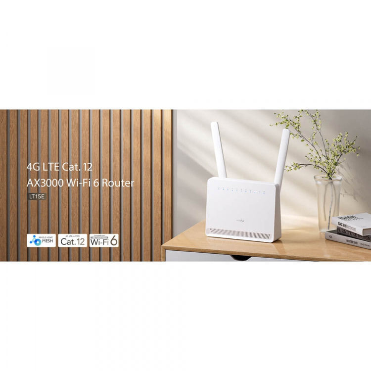 CUDY 4G Router LT15E Cat 12 AX3000 Gigabit CUDY 4G Router LT15E Cat 12 AX3000 Gigabit