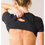 SWEDISH POSTURE T-shirt Dam Posture Reminder Svart S SWEDISH POSTURE T-shirt Dam Posture Reminder Svart S