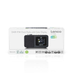 Lenco DAB+/FM Radio wekker met kleurendisplay, sleeptimer en dubbele alarmfunctie Zwart