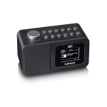Lenco DAB+/FM Radio wekker met kleurendisplay, sleeptimer en dubbele alarmfunctie Zwart