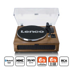 Lenco Platenspeler met 4 ingebouwde luidsprekers en bluetooth-ontvangst Wood