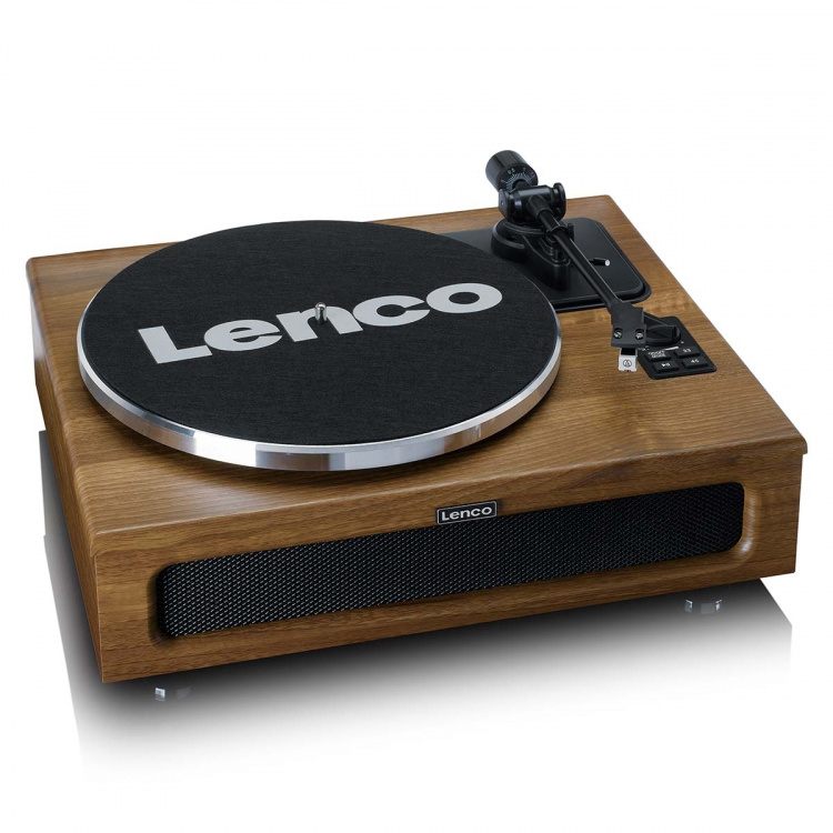 Lenco Platenspeler met 4 ingebouwde luidsprekers en bluetooth-ontvangst Wood