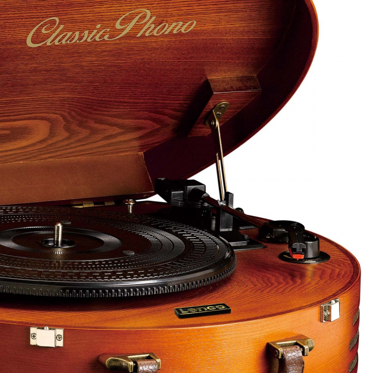 Lenco Retro platenspeler met 2 ingebouwde luidsprekers Bruin