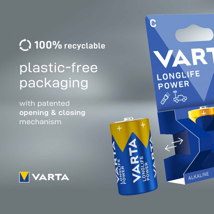 Varta Alkaline Batterij C 1.5 V High Energy 2-Blister