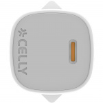 Celly USB-laddare GaN 1 x USB-C PD 20W + Lightning-kabel