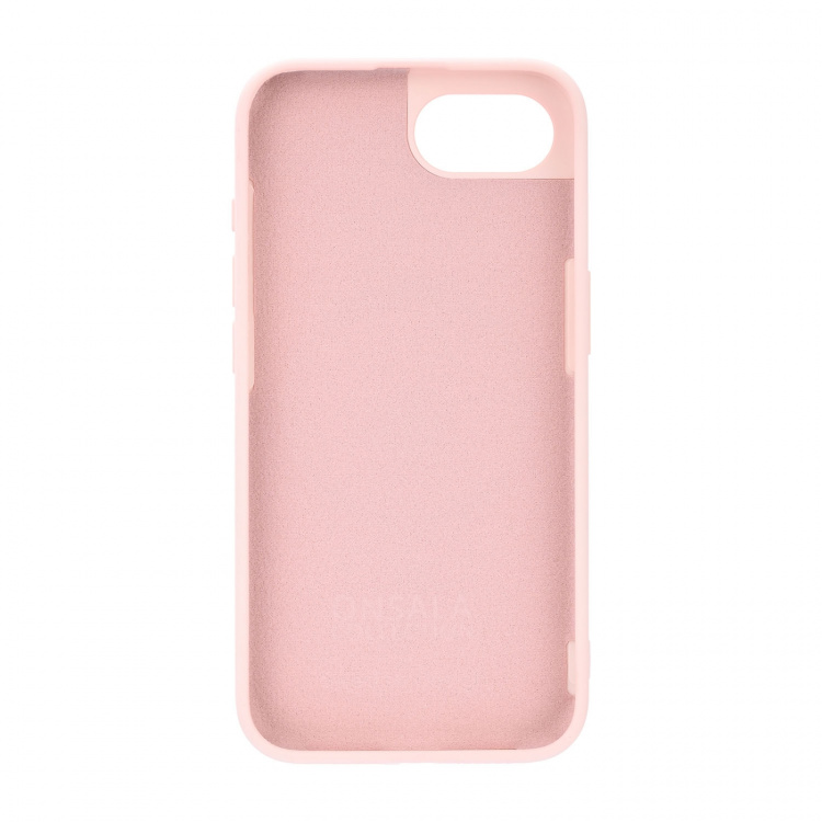 Onsala Mobilskal iPhone 16E Baksida med Silikonkänsla MagSerie Återvunnen Chalk Pink