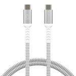 dbramante1928 Gevlochten USB-C naar USB-C kabel - 1,2 m - Grijs dbramante1928 Gevlochten USB-C naar USB-C kabel - 1,2 m - Grijs