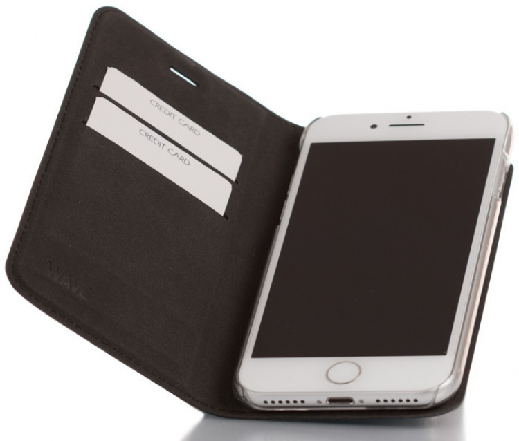Wave BookCase beschermhoes, iPhone 7 / 8 / SE, zwart Wave BookCase beschermhoes, iPhone 7 / 8 / SE, zwart