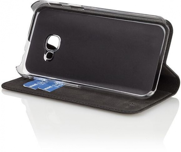 Wave BookCase beschermhoesje, Samsung Galaxy Xcover 4 / 4S, zwart Wave BookCase beschermhoesje, Samsung Galaxy Xcover 4 / 4S, zwart