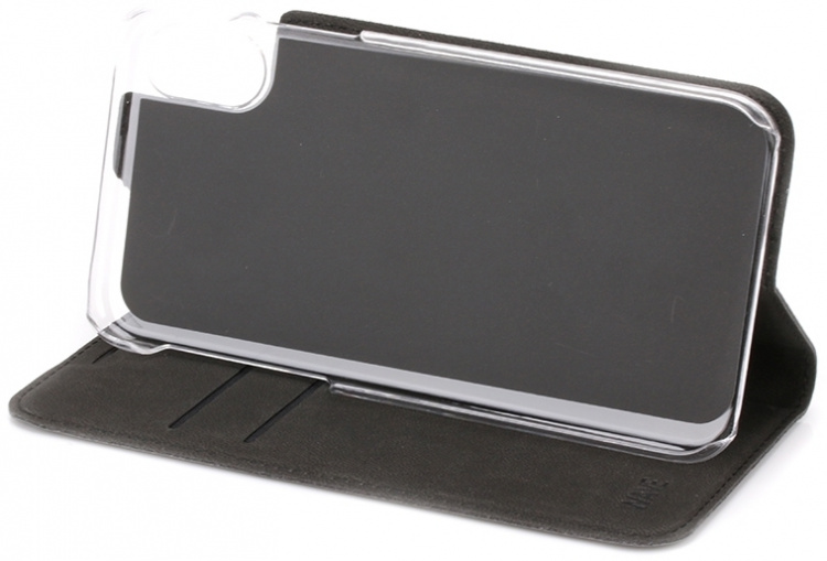 Wave BookCase beschermhoes, iPhone X / Xs, zwart