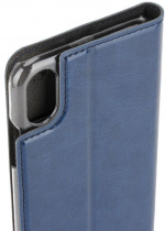 Wave BookCase beschermhoes, iPhone X / Xs, donkerblauw