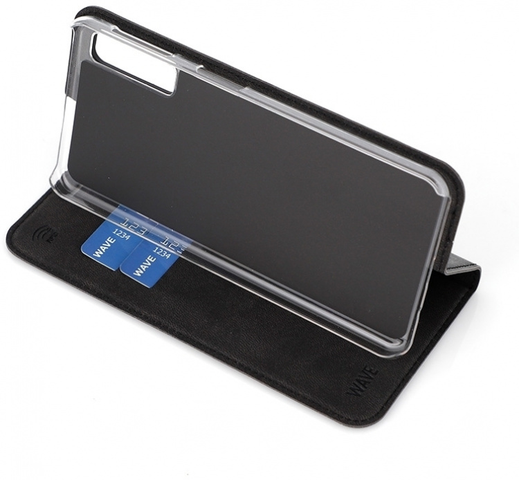 Wave BookCase beschermhoesje, Samsung Galaxy A7 (2018), zwart