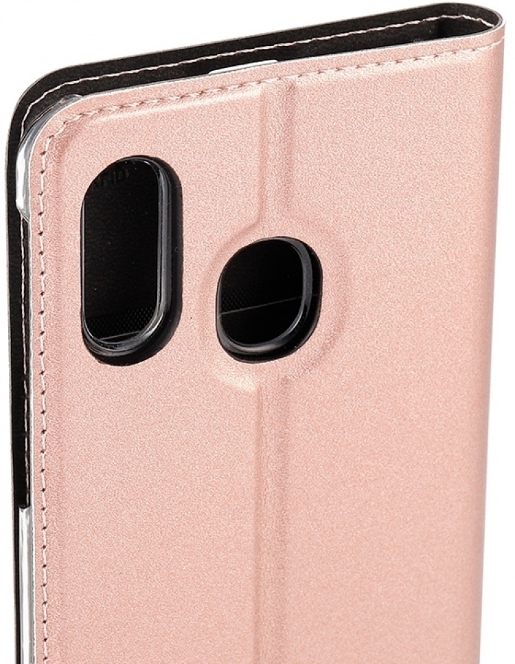 Wave BookCase beschermhoesje, Samsung Galaxy A40, roségoud Wave BookCase beschermhoesje, Samsung Galaxy A40, roségoud