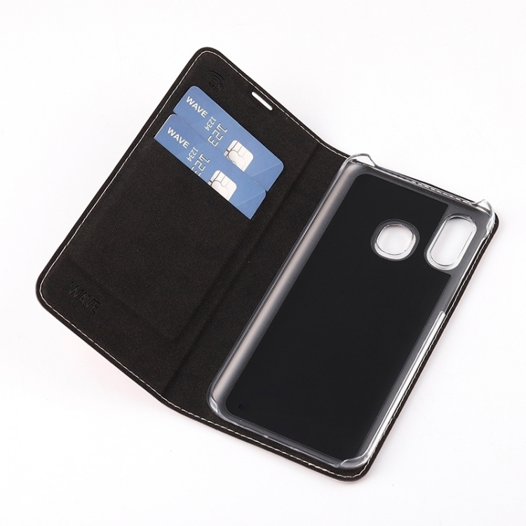 Wave BookCase beschermhoesje, Samsung Galaxy A40, roségoud Wave BookCase beschermhoesje, Samsung Galaxy A40, roségoud