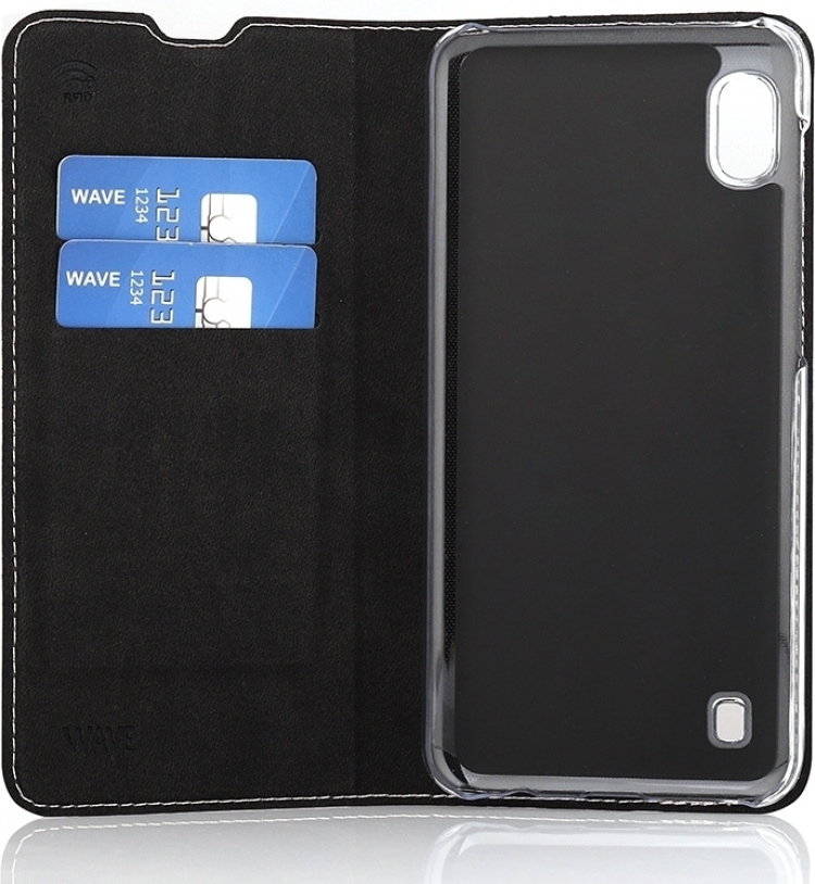 Wave BookCase beschermhoesje, Samsung Galaxy A10, roségoud