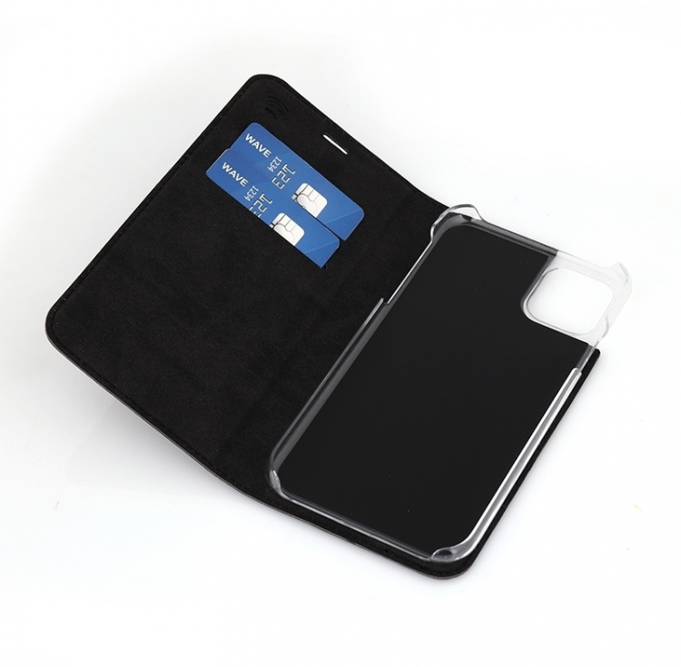 Wave BookCase beschermhoes, iPhone 11, zwart Wave BookCase beschermhoes, iPhone 11, zwart