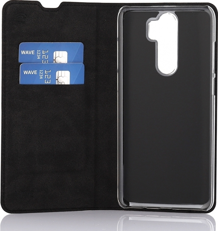 Wave BookCase beschermhoesje, Xiaomi Redmi Note 8 Pro, zwart