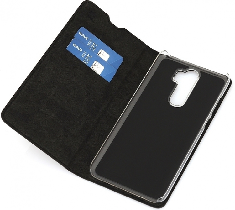 Wave BookCase beschermhoesje, Xiaomi Redmi Note 8 Pro, zwart