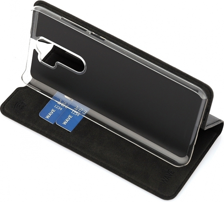 Wave BookCase beschermhoesje, Xiaomi Redmi Note 8 Pro, zwart