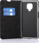 Wave BookCase beschermhoesje, Xiaomi Redmi Note 9 Pro, zwart