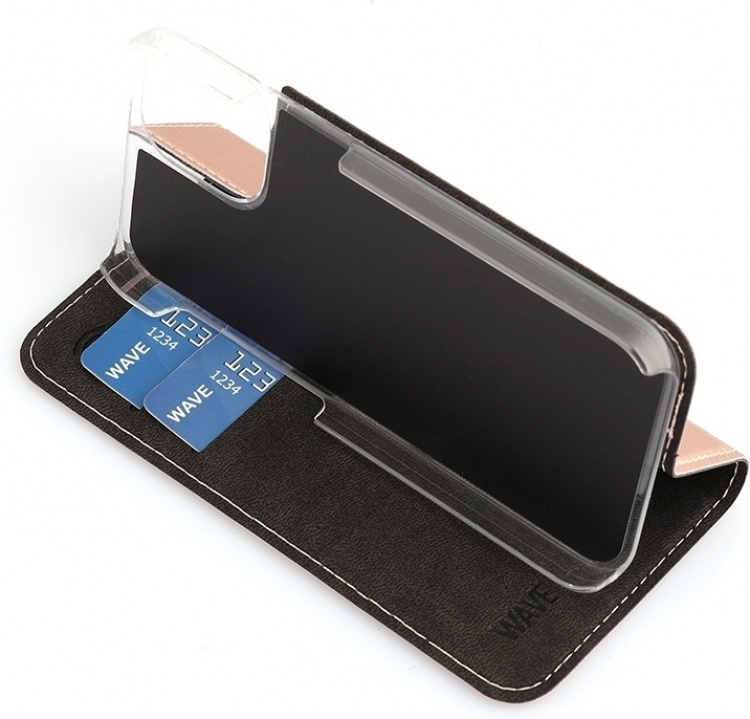 Wave BookCase beschermhoes, iPhone 12 mini, roségoud Wave BookCase beschermhoes, iPhone 12 mini, roségoud