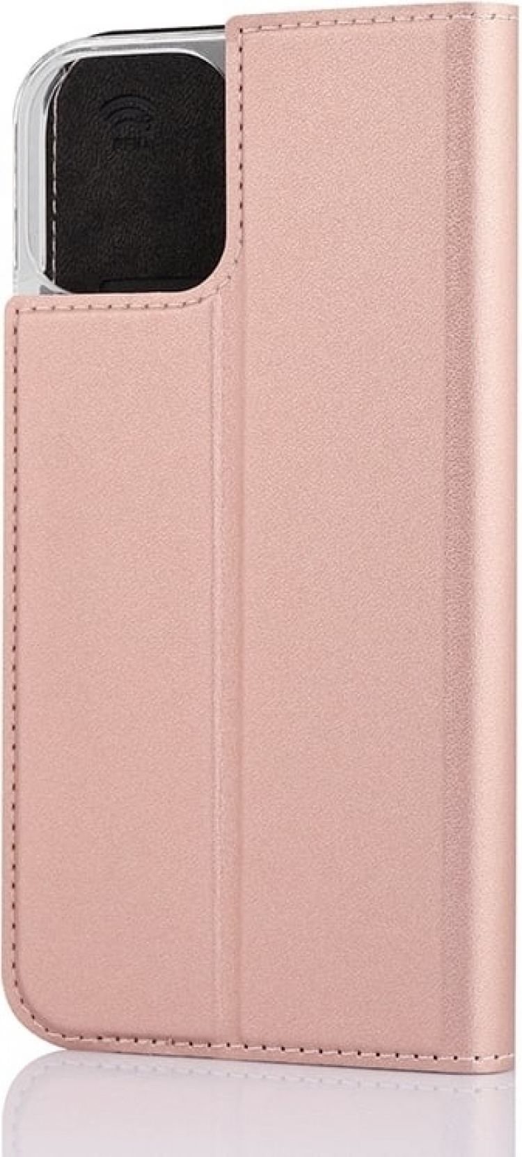 Wave BookCase iPhone 12 Pro / iPhone 12 hoesje, roségoud Wave BookCase iPhone 12 Pro / iPhone 12 hoesje, roségoud