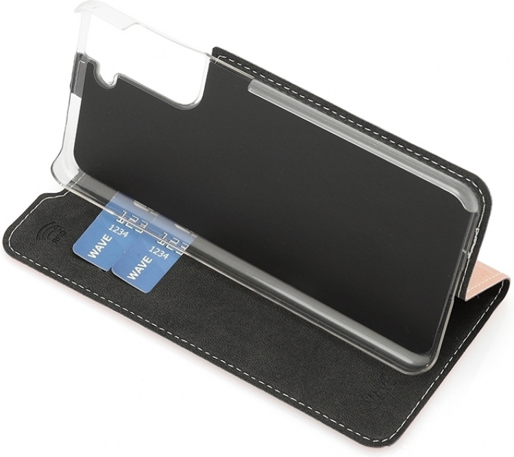 Wave BookCase beschermhoesje, Samsung Galaxy S21, roségoud