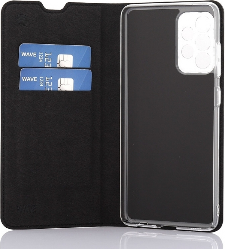 Wave BookCase beschermhoesje, Samsung Galaxy A52 / A52 5G / A52s, zwart