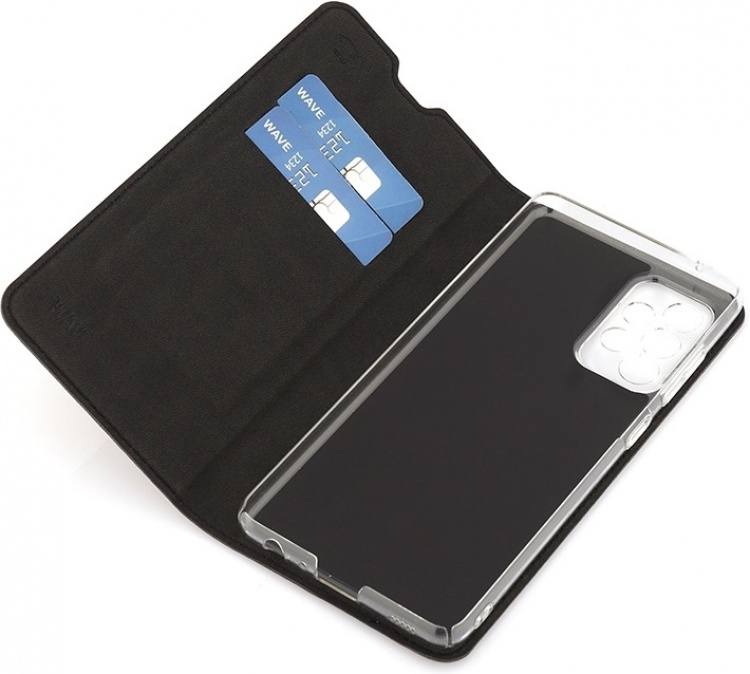 Wave BookCase beschermhoesje, Samsung Galaxy A52 / A52 5G / A52s, zwart