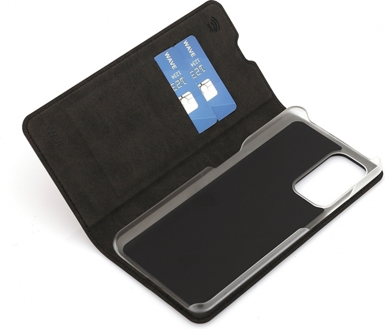 Wave BookCase beschermhoes, OnePlus 9, zwart