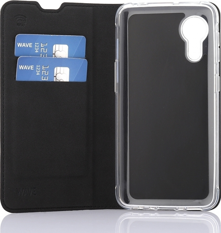 Wave BookCase beschermhoesje, Samsung Galaxy Xcover 5, zwart