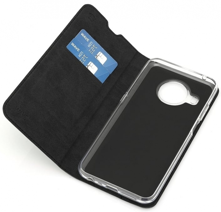 Wave BookCase beschermhoes, Nokia X10 / X20, zwart