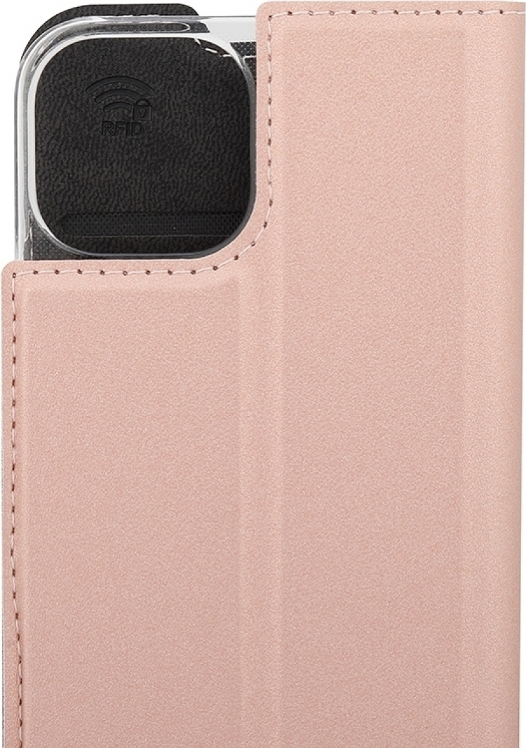 Wave BookCase beschermhoes, iPhone 13 mini, roségoud Wave BookCase beschermhoes, iPhone 13 mini, roségoud