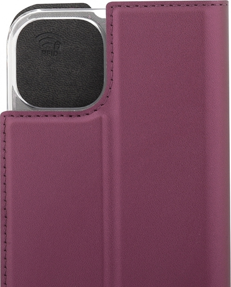 Wave BookCase beschermhoes, iPhone 13, Smoky Sangria