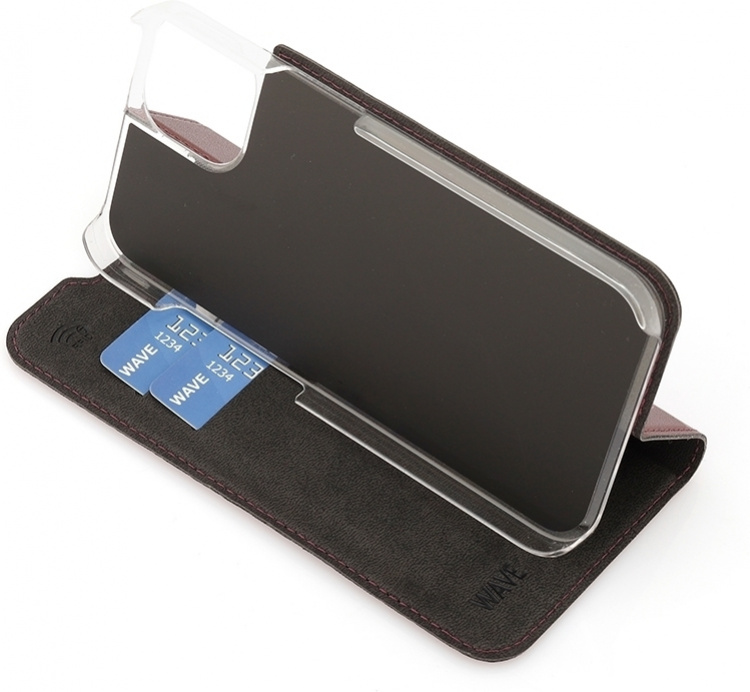 Wave BookCase beschermhoes, iPhone 13, Smoky Sangria