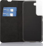 Wave BookCase beschermhoes, Samsung Galaxy S22 5G, zwart Wave BookCase beschermhoes, Samsung Galaxy S22 5G, zwart