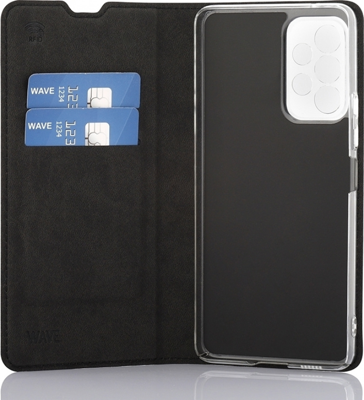 Wave BookCase beschermhoes, Samsung Galaxy A53 5G, zwart