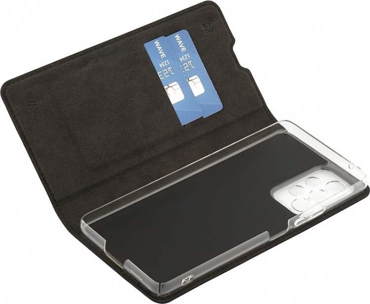 Wave BookCase beschermhoes, Samsung Galaxy A53 5G, zwart