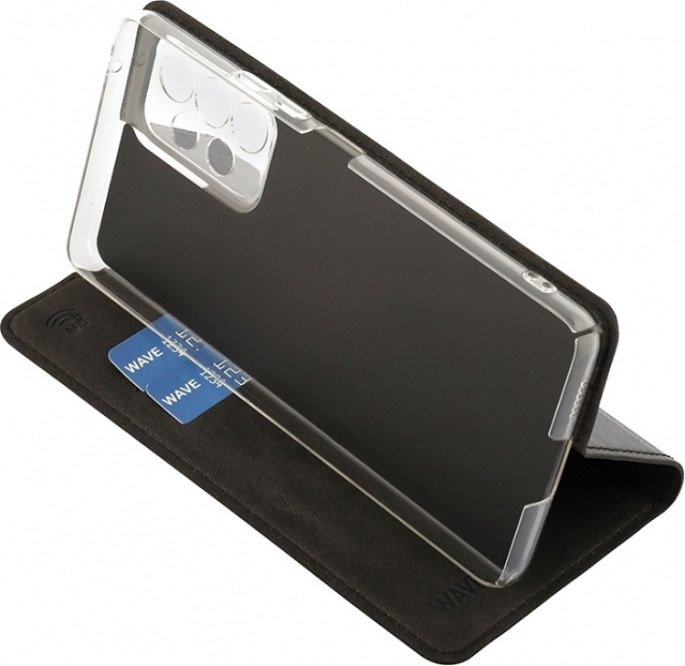 Wave BookCase beschermhoes, Samsung Galaxy A53 5G, zwart