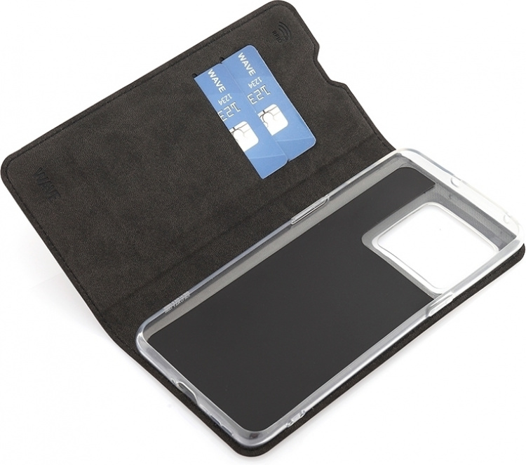 Wave BookCase beschermhoes, OnePlus 10T 5G, zwart