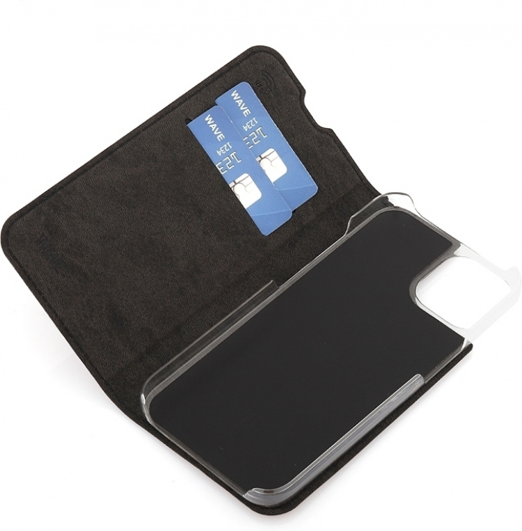 Wave BookCase beschermhoes, iPhone 14, zwart