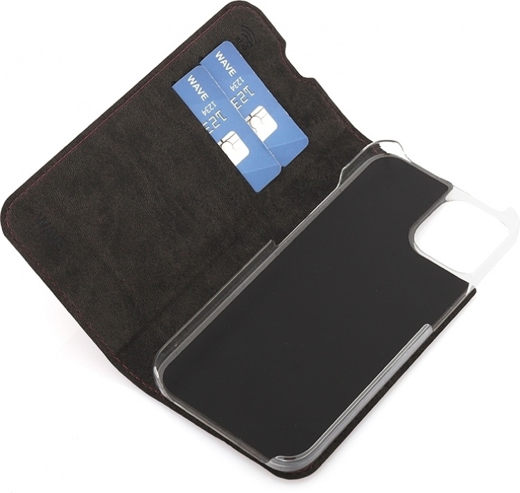 Wave BookCase beschermhoes, iPhone 14, Smoky Sangria Wave BookCase beschermhoes, iPhone 14, Smoky Sangria