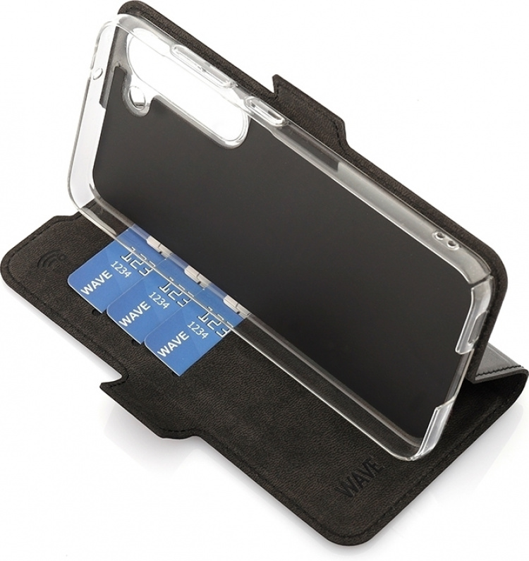 Wave BookCase beschermhoesje, Samsung Galaxy S23, zwart