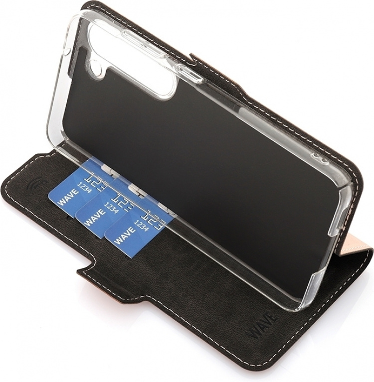 Wave BookCase beschermhoesje, Samsung Galaxy S23, roségoud Wave BookCase beschermhoesje, Samsung Galaxy S23, roségoud