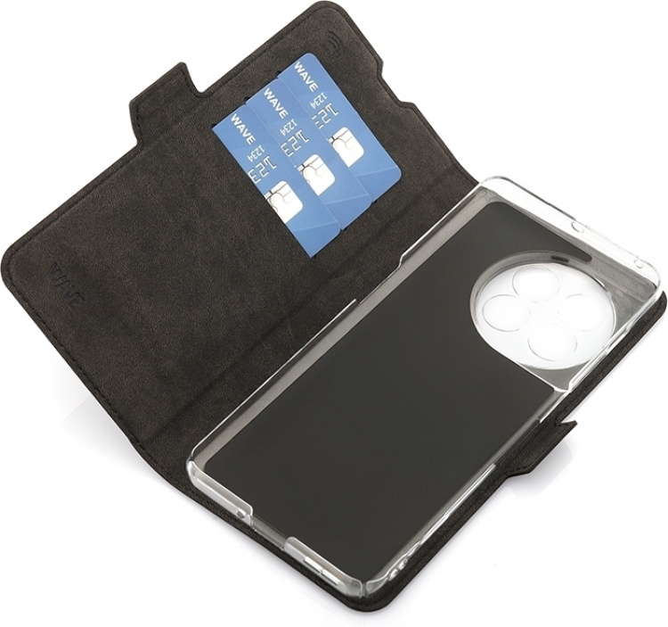 Wave BookCase beschermhoes, OnePlus 11, zwart