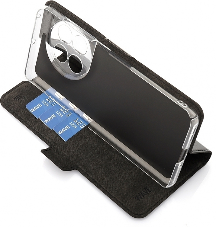 Wave BookCase beschermhoes, OnePlus 11, zwart