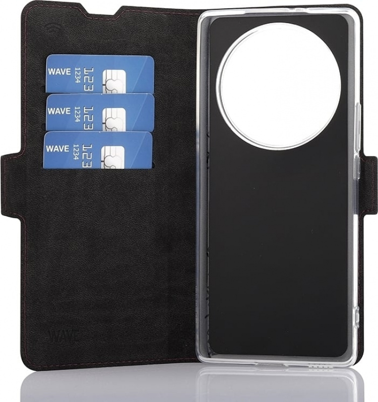 Wave BookCase beschermhoes, Honor Magic5 Lite, Smoky Sangria