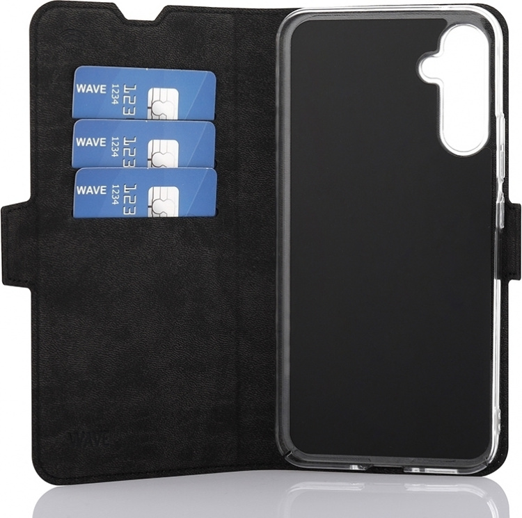 Wave BookCase beschermhoes, Samsung Galaxy A34 5G, zwart