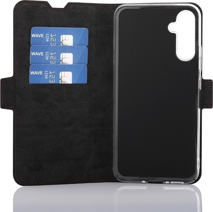 Wave BookCase beschermhoes, Samsung Galaxy A34 5G, Rooksangria