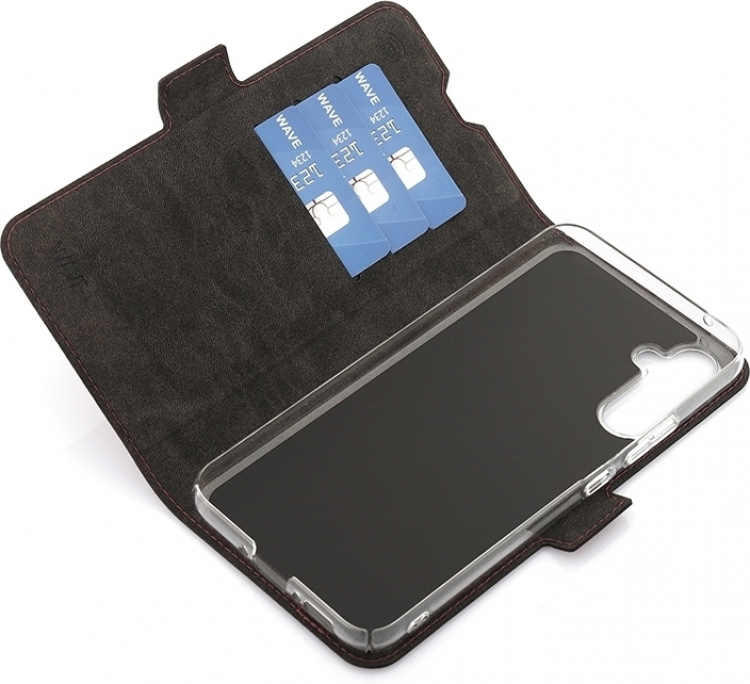 Wave BookCase beschermhoes, Samsung Galaxy A34 5G, Rooksangria